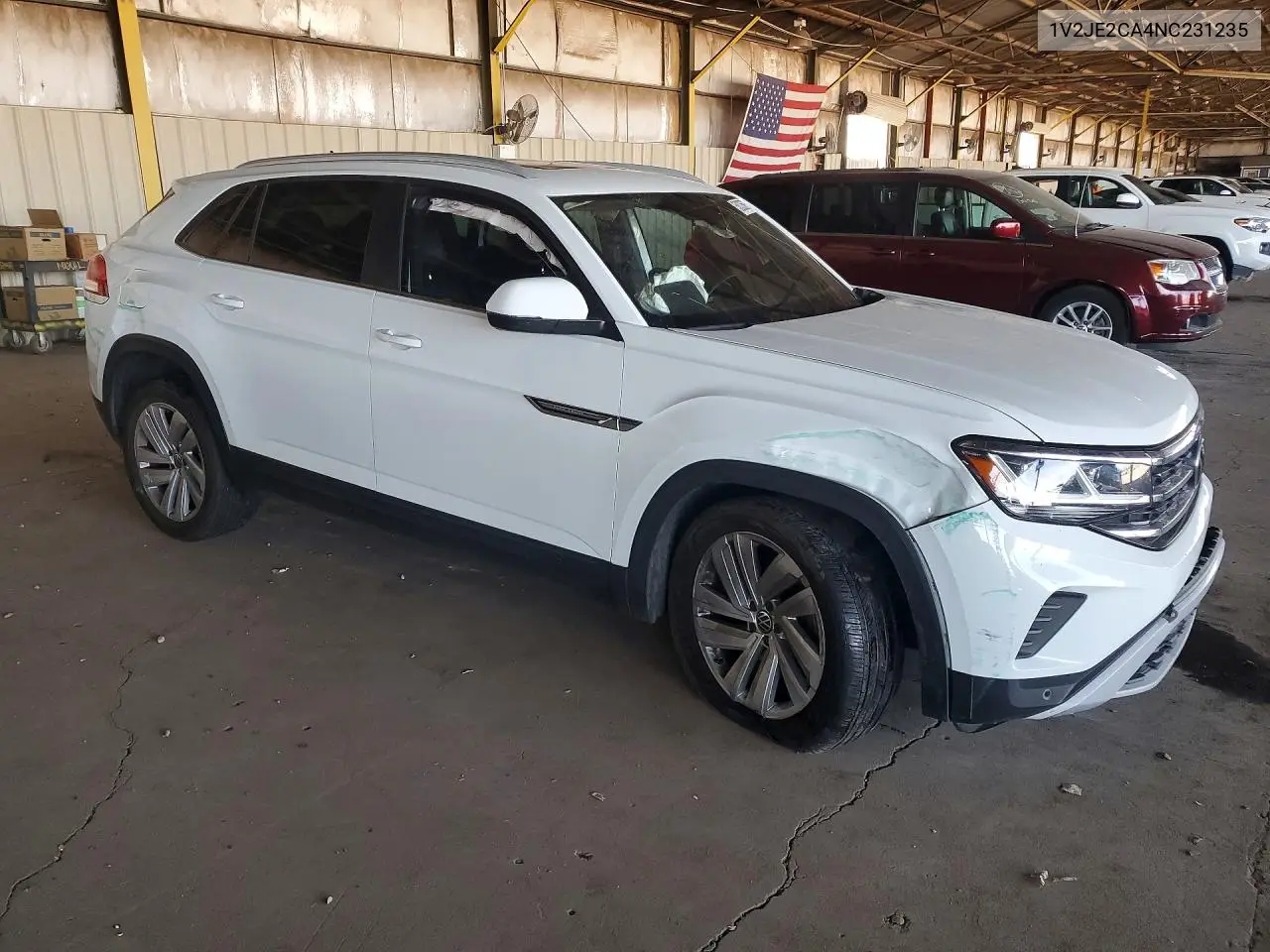 2022 Volkswagen Atlas Cross Sport Se VIN: 1V2JE2CA4NC231235 Lot: 58335676
