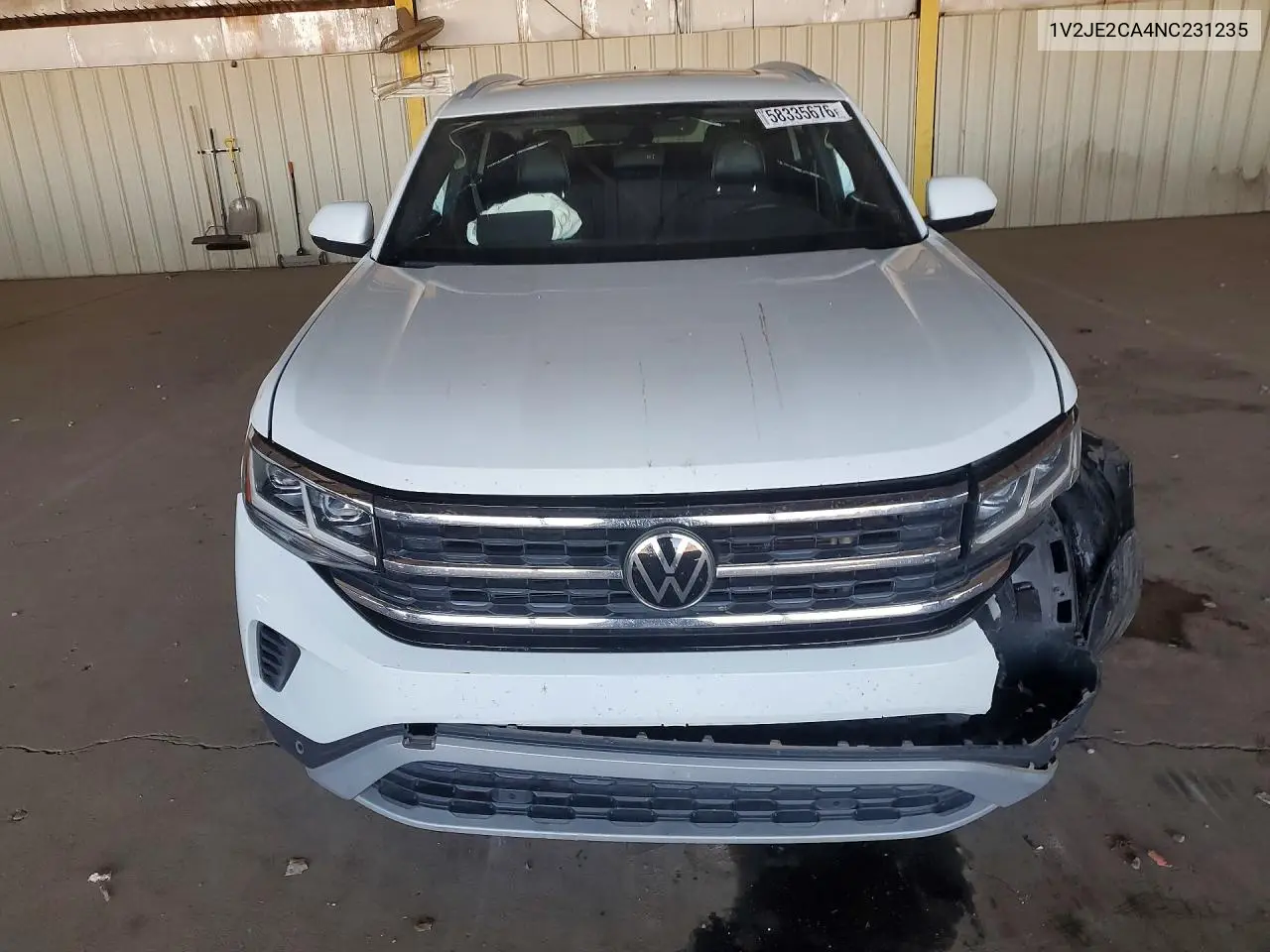 2022 Volkswagen Atlas Cross Sport Se VIN: 1V2JE2CA4NC231235 Lot: 58335676