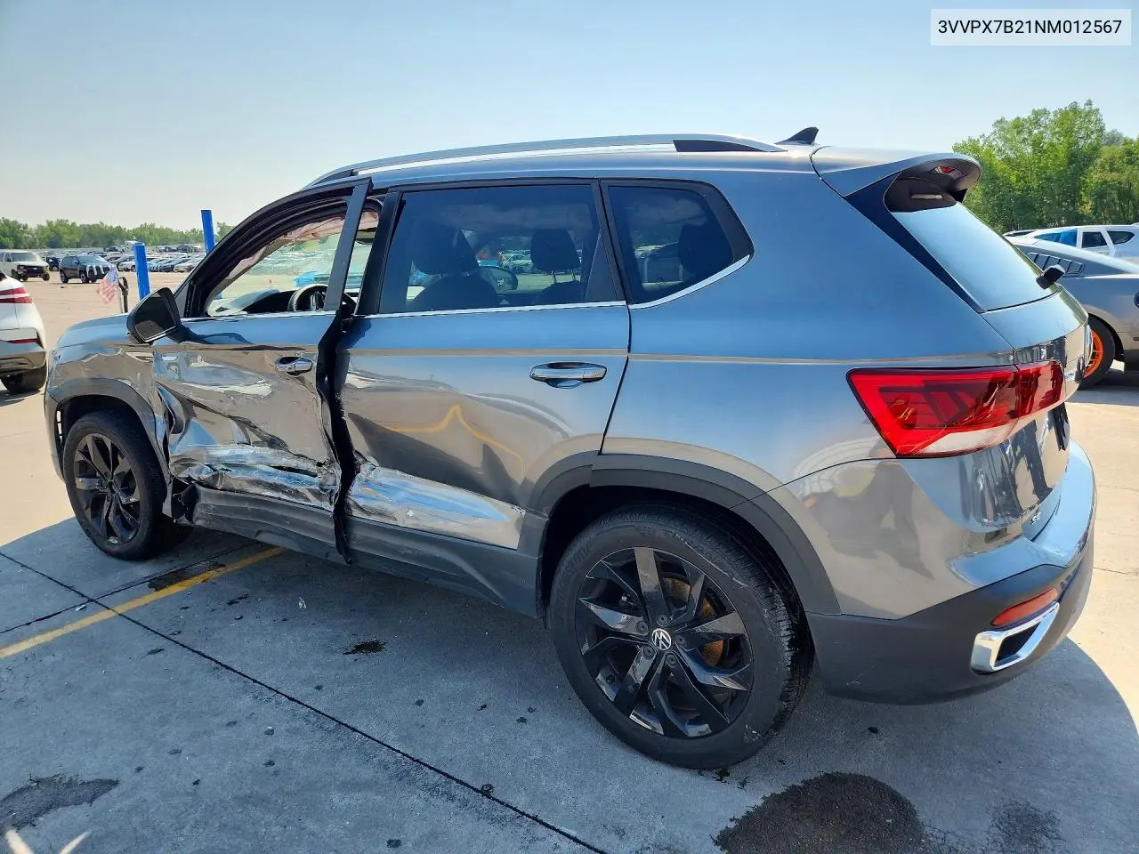 2022 Volkswagen Taos Se Iq Drive VIN: 3VVPX7B21NM012567 Lot: 58699986