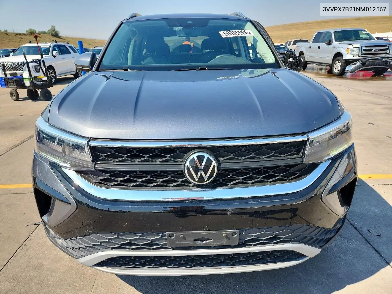 2022 Volkswagen Taos Se Iq Drive VIN: 3VVPX7B21NM012567 Lot: 58699986