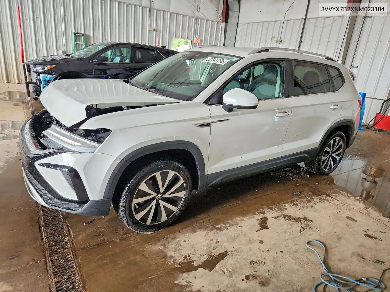2022 Volkswagen Taos Se VIN: 3VVYX7B2XNM023104 Lot: 58741106