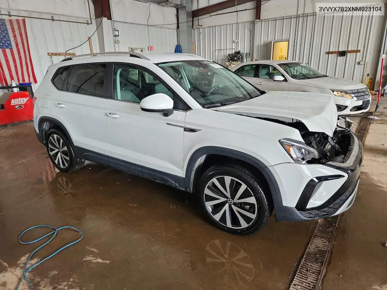 2022 Volkswagen Taos Se VIN: 3VVYX7B2XNM023104 Lot: 58741106