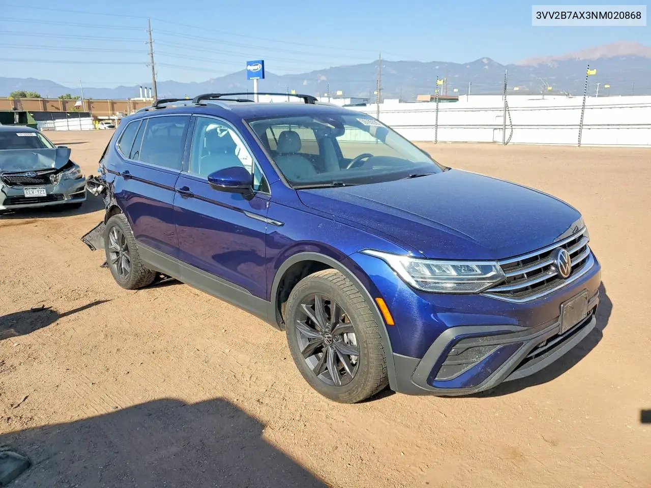 2022 Volkswagen Tiguan Se VIN: 3VV2B7AX3NM020868 Lot: 59785526