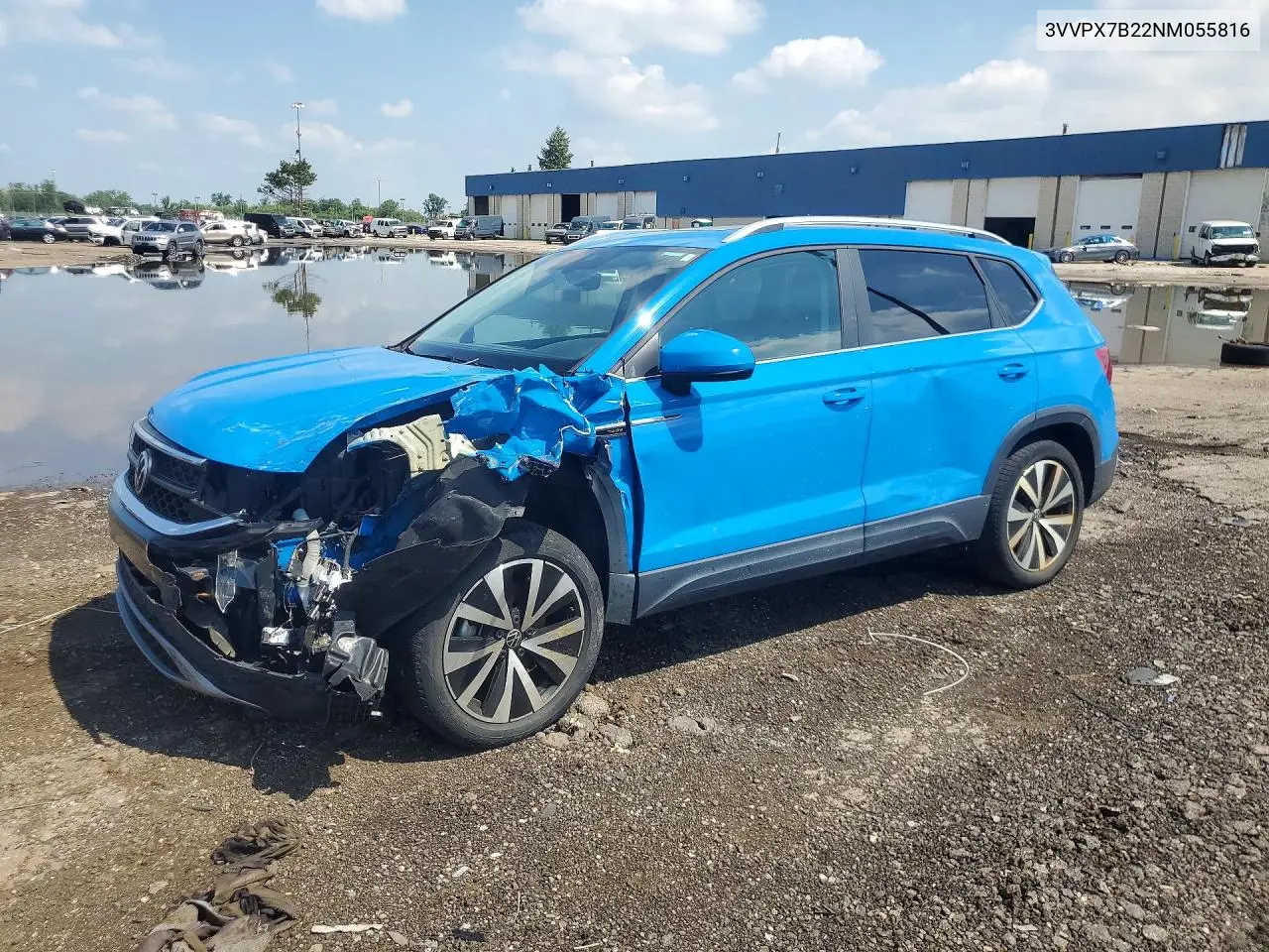 2022 Volkswagen Taos Se Iq Drive VIN: 3VVPX7B22NM055816 Lot: 85992705