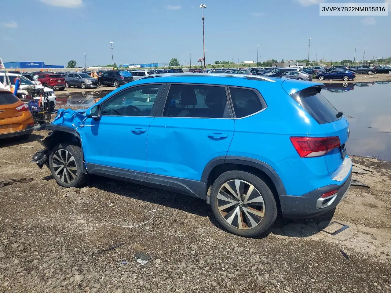 2022 Volkswagen Taos Se Iq Drive VIN: 3VVPX7B22NM055816 Lot: 85992705