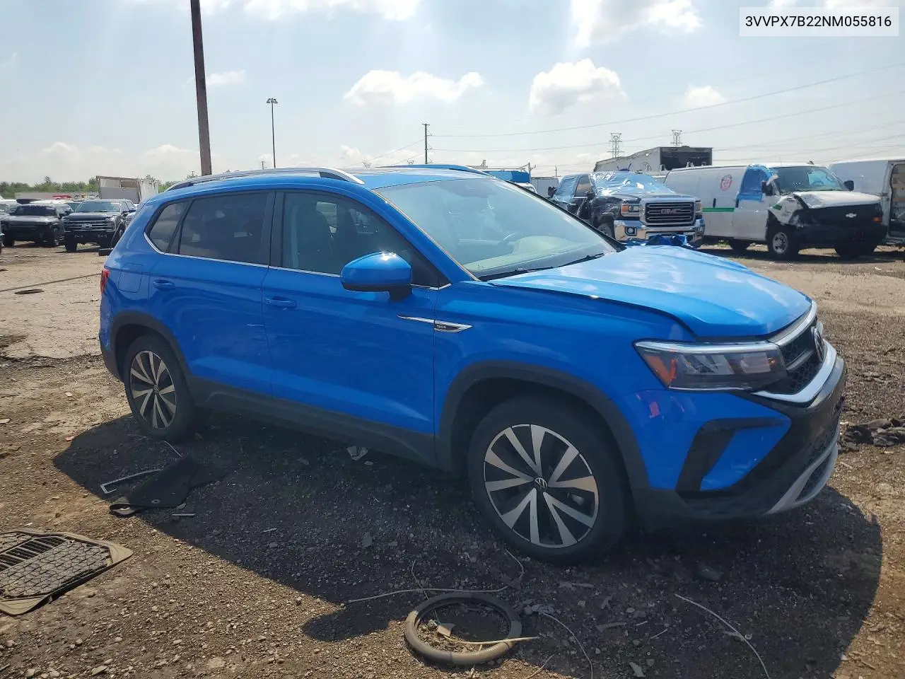 2022 Volkswagen Taos Se Iq Drive VIN: 3VVPX7B22NM055816 Lot: 85992705