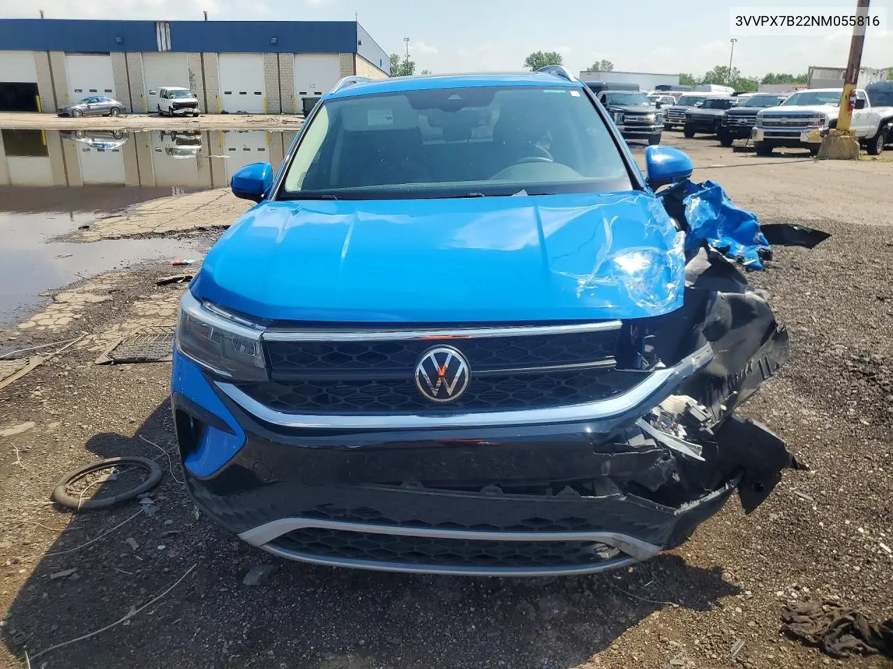 2022 Volkswagen Taos Se Iq Drive VIN: 3VVPX7B22NM055816 Lot: 85992705