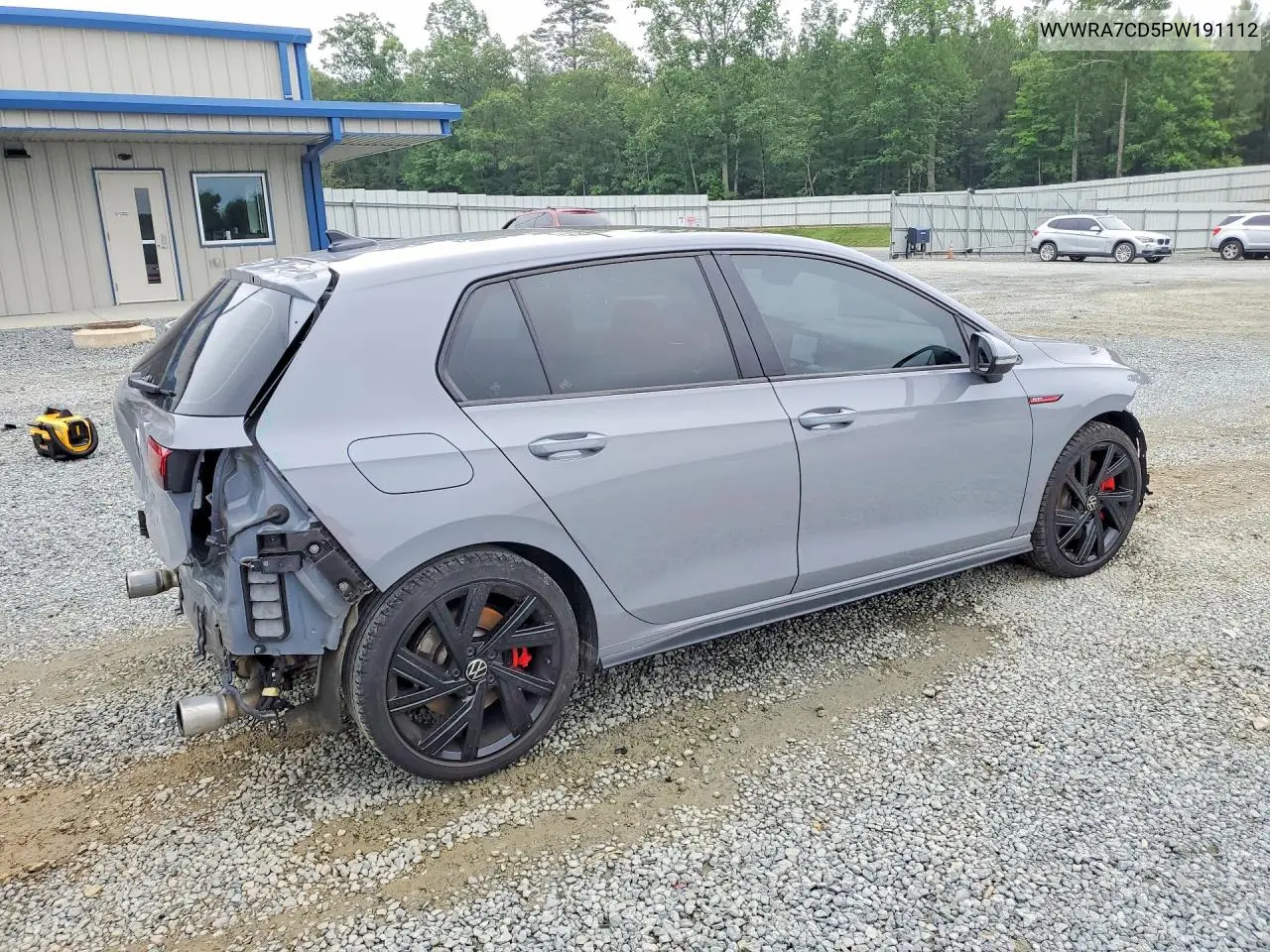2023 Volkswagen Gti Se VIN: WVWRA7CD5PW191112 Lot: 54655416