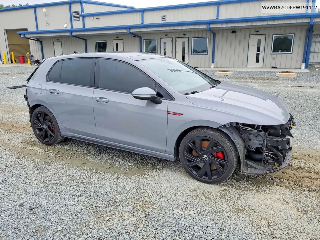 2023 Volkswagen Gti Se VIN: WVWRA7CD5PW191112 Lot: 54655416