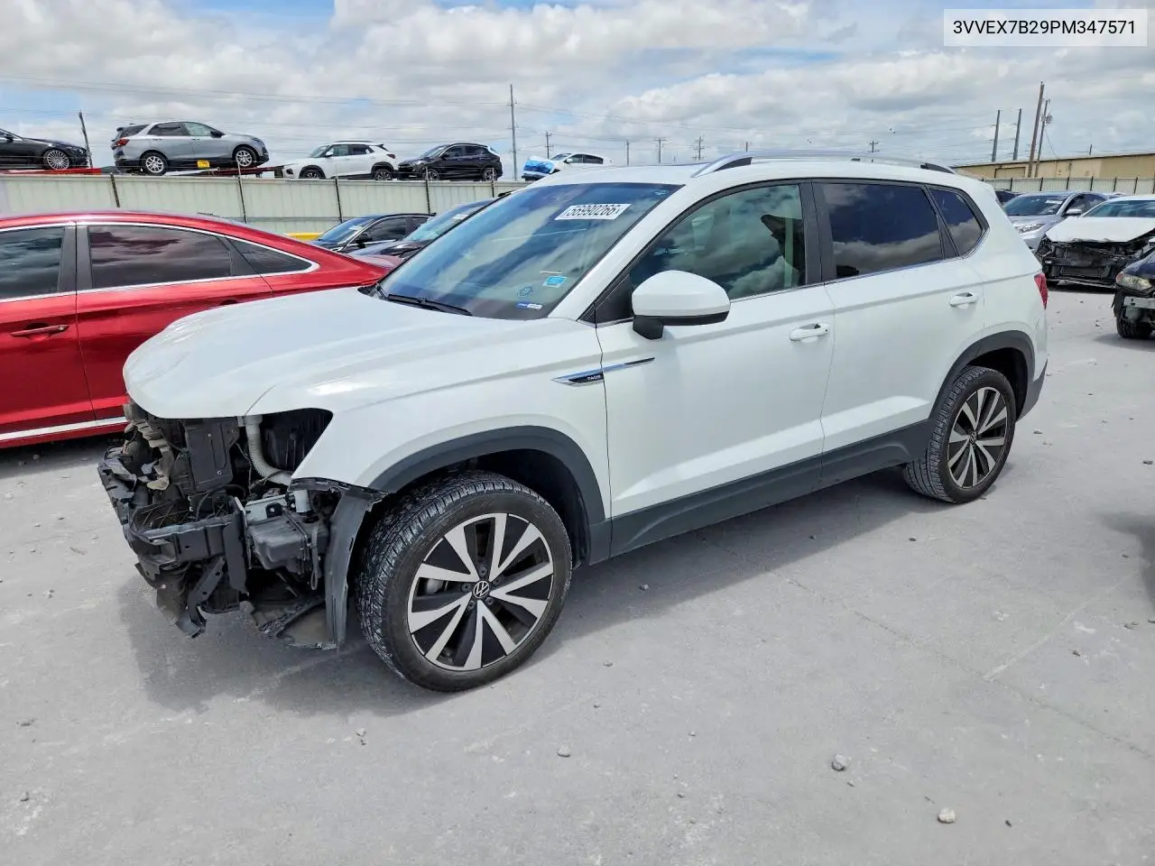 2023 Volkswagen Taos Se VIN: 3VVEX7B29PM347571 Lot: 56990266