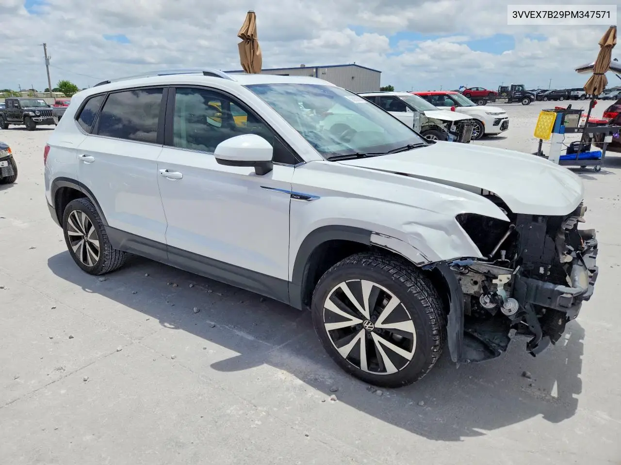 2023 Volkswagen Taos Se VIN: 3VVEX7B29PM347571 Lot: 56990266