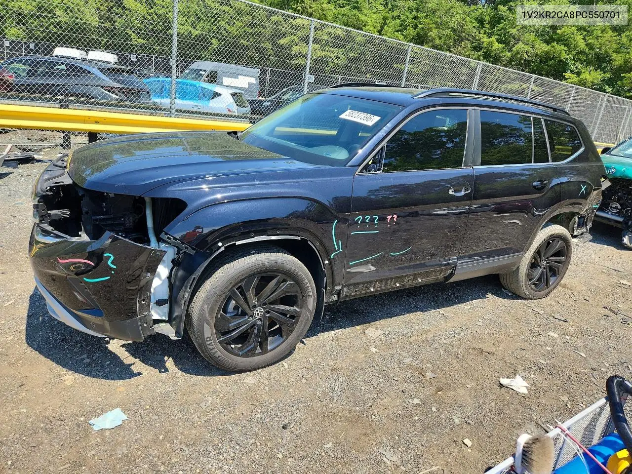 2023 Volkswagen Atlas Se VIN: 1V2KR2CA8PC550701 Lot: 58237396