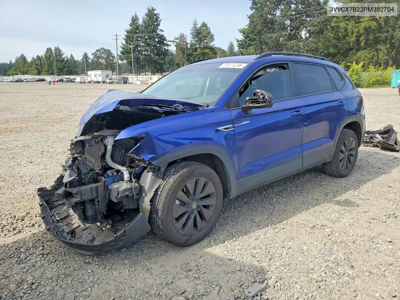 2023 Volkswagen Taos S VIN: 3VVCX7B22PM382704 Lot: 58474296
