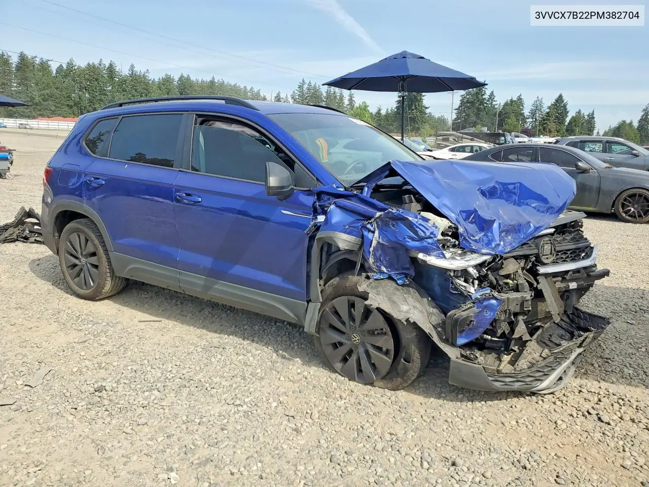 2023 Volkswagen Taos S VIN: 3VVCX7B22PM382704 Lot: 58474296