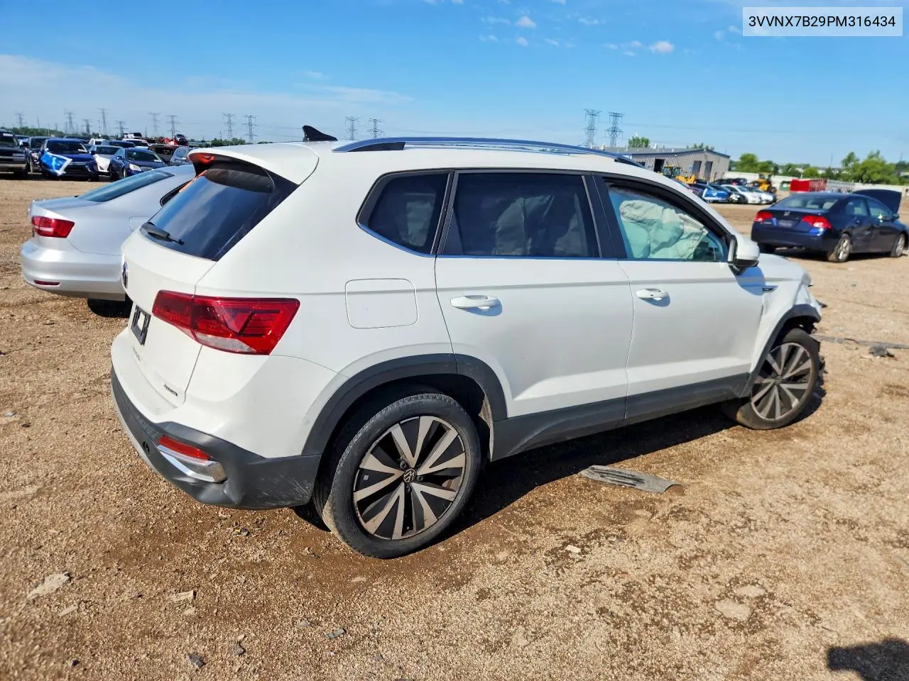 2023 Volkswagen Taos Se VIN: 3VVNX7B29PM316434 Lot: 58494196