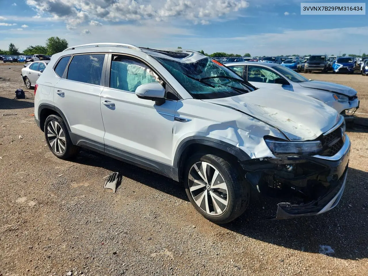 2023 Volkswagen Taos Se VIN: 3VVNX7B29PM316434 Lot: 58494196