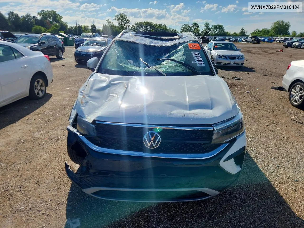 2023 Volkswagen Taos Se VIN: 3VVNX7B29PM316434 Lot: 58494196