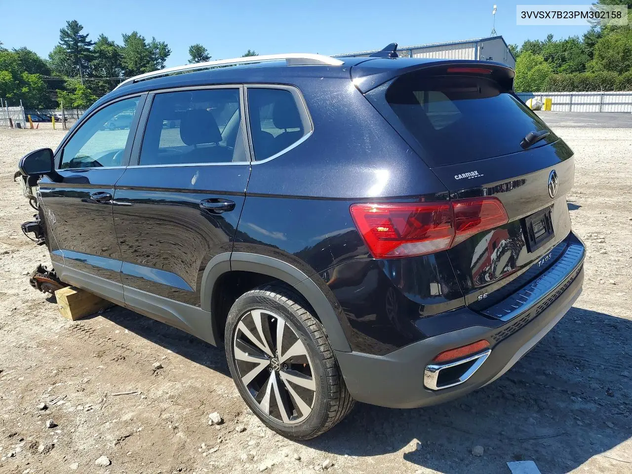 2023 Volkswagen Taos Se VIN: 3VVSX7B23PM302158 Lot: 58633946