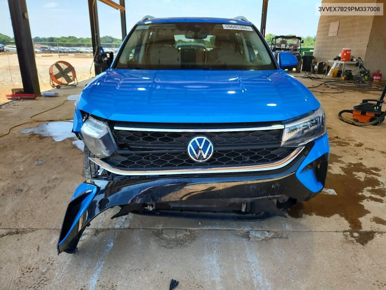 2023 Volkswagen Taos Se VIN: 3VVEX7B29PM337008 Lot: 59605386