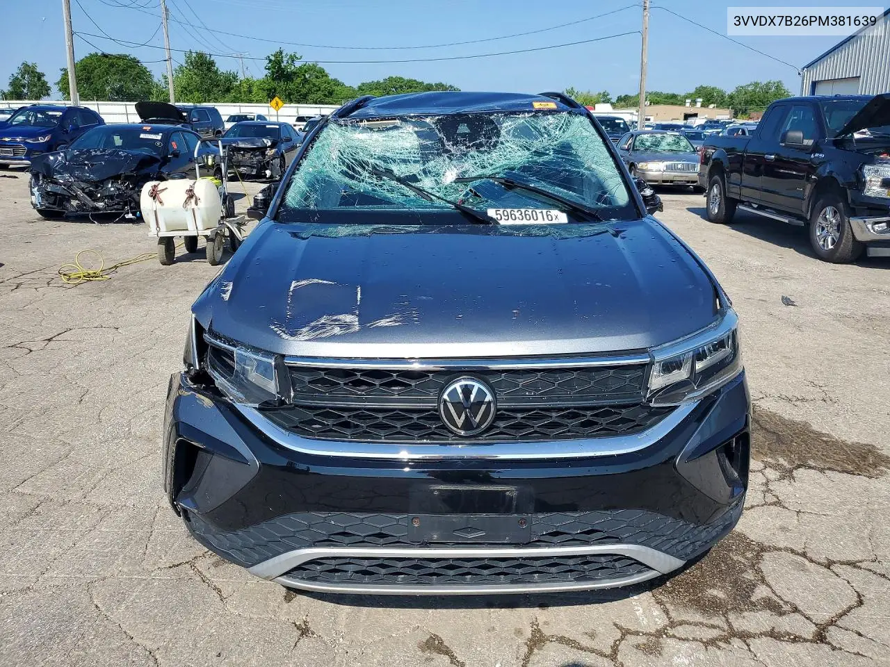 2023 Volkswagen Taos S VIN: 3VVDX7B26PM381639 Lot: 59636016