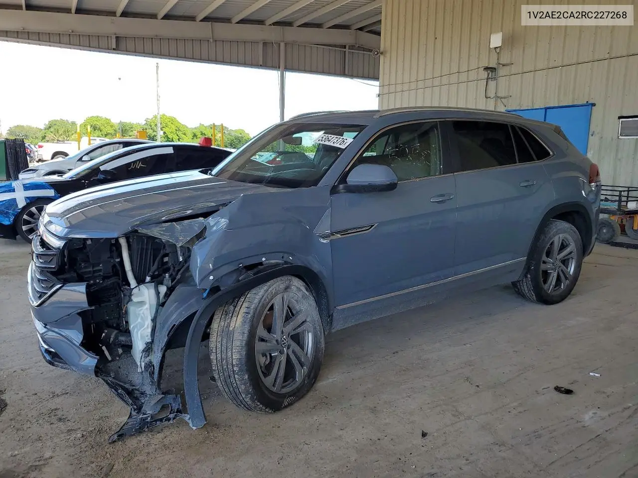 2024 Volkswagen Atlas Cross Sport Sel R-Line VIN: 1V2AE2CA2RC227268 Lot: 53647376
