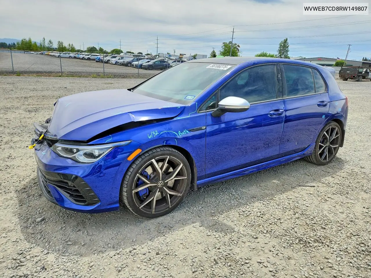 2024 Volkswagen Golf R Black Edition VIN: WVWEB7CD8RW149807 Lot: 56186276