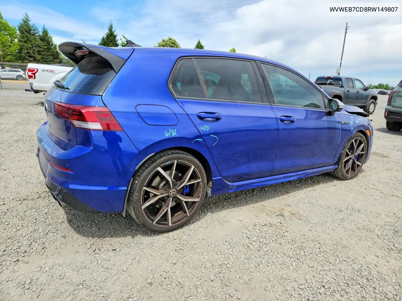 2024 Volkswagen Golf R Black Edition VIN: WVWEB7CD8RW149807 Lot: 56186276