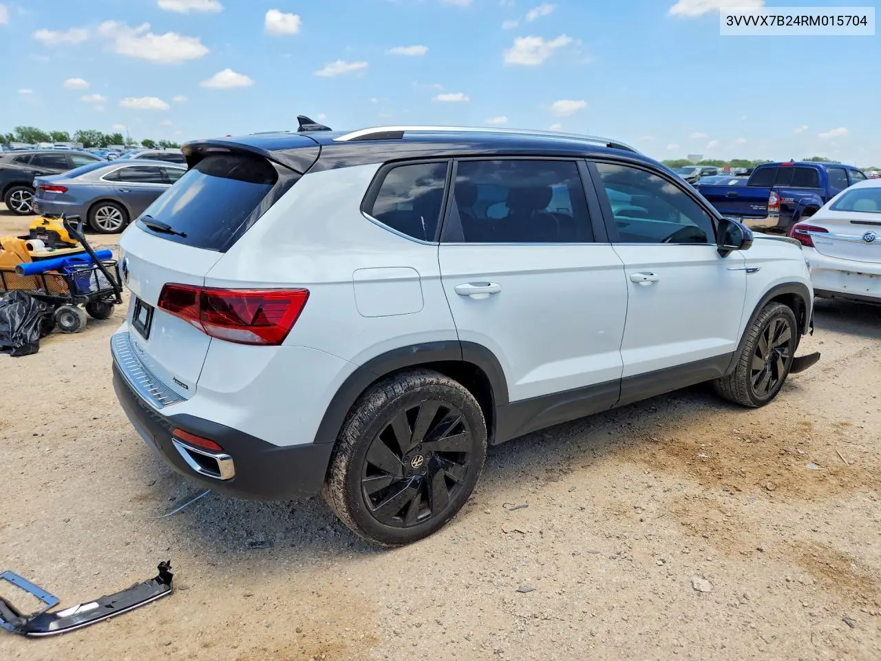 2024 Volkswagen Taos Se VIN: 3VVVX7B24RM015704 Lot: 57225256