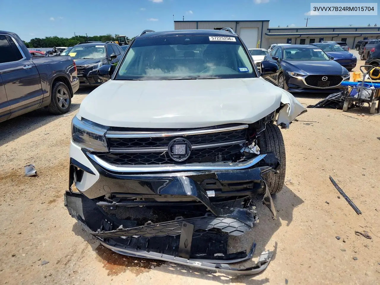 2024 Volkswagen Taos Se VIN: 3VVVX7B24RM015704 Lot: 57225256