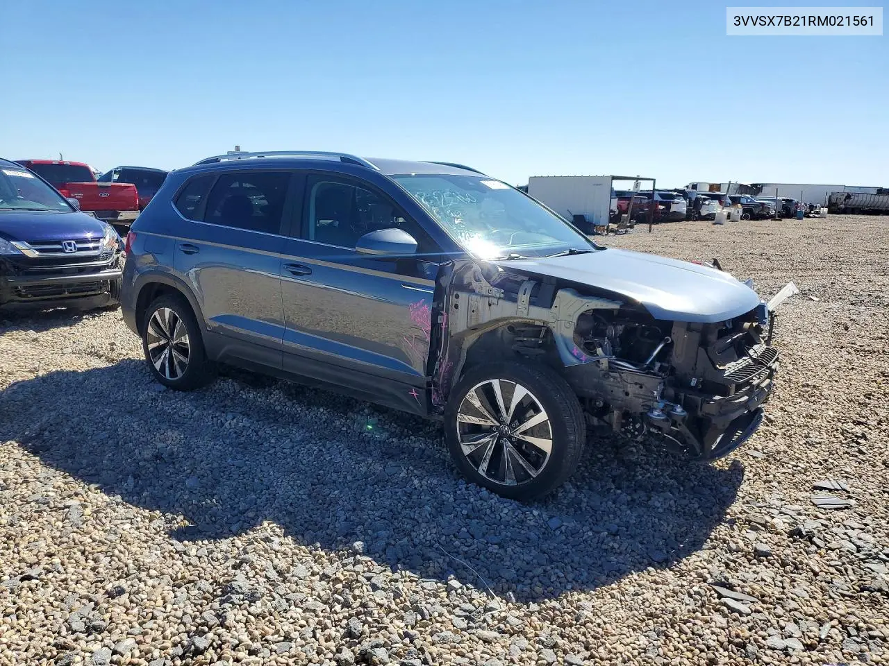 2024 Volkswagen Taos Se VIN: 3VVSX7B21RM021561 Lot: 57690246
