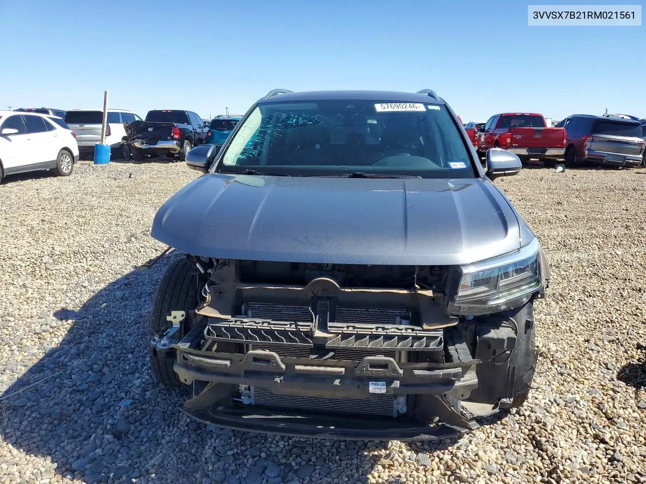 2024 Volkswagen Taos Se VIN: 3VVSX7B21RM021561 Lot: 57690246