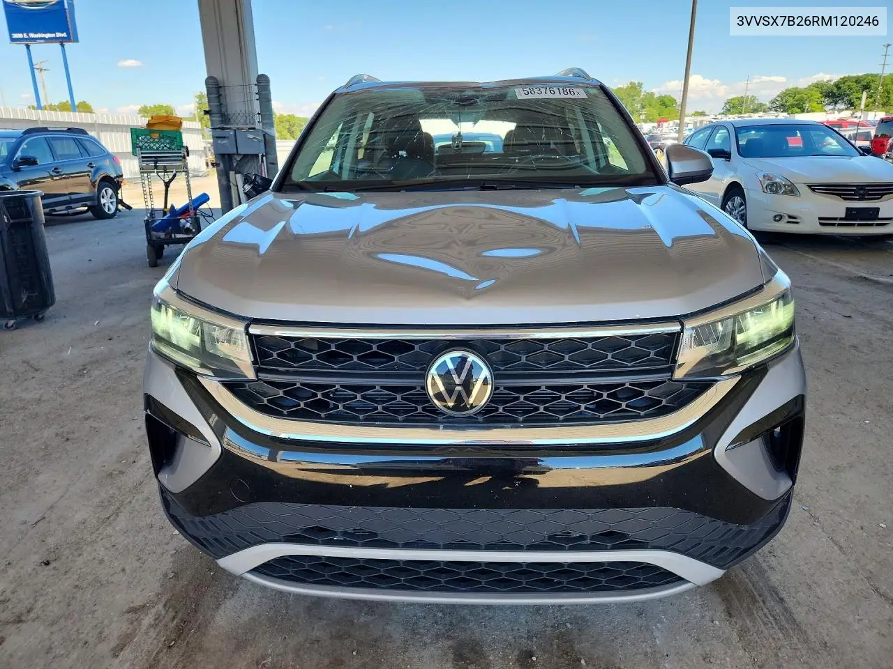 2024 Volkswagen Taos Se VIN: 3VVSX7B26RM120246 Lot: 58376186