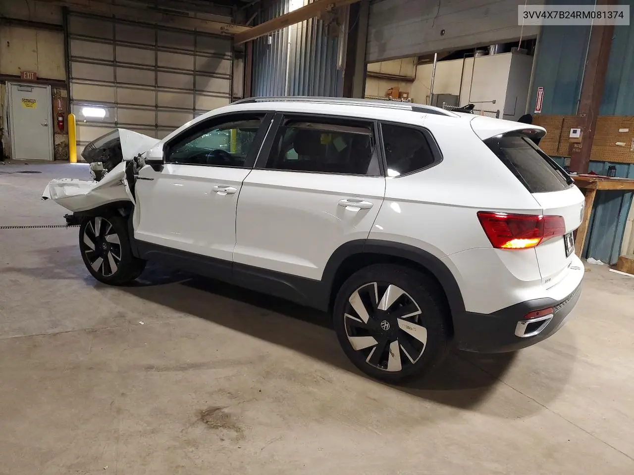 2024 Volkswagen Taos Sel VIN: 3VV4X7B24RM081374 Lot: 59652596
