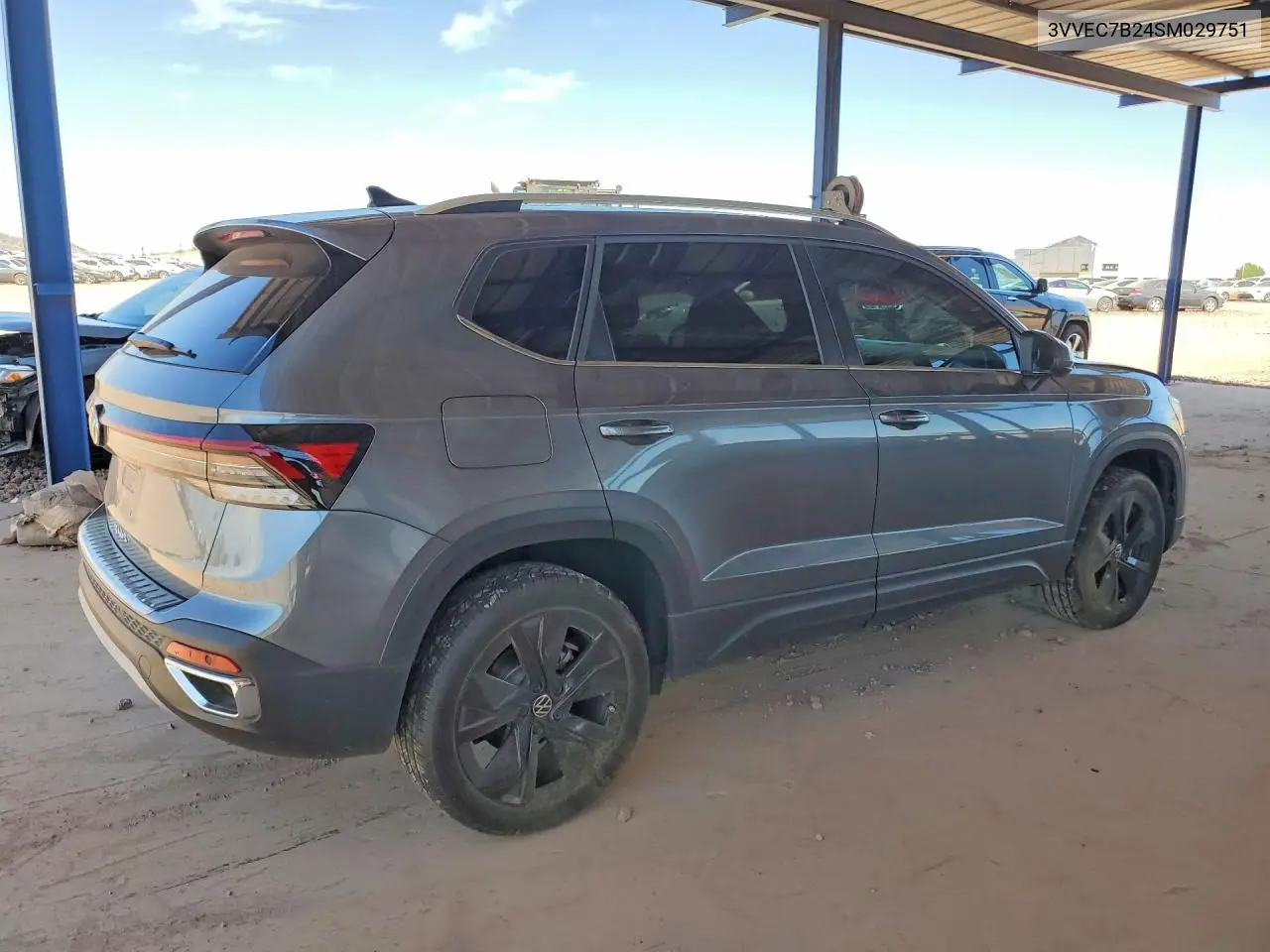 2025 Volkswagen Taos Se VIN: 3VVEC7B24SM029751 Lot: 57920966
