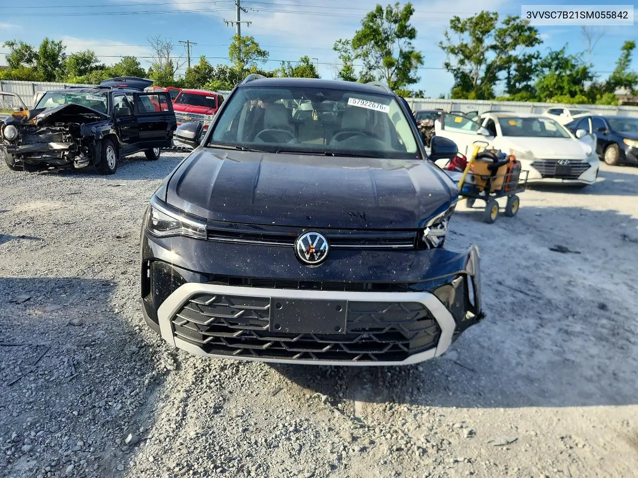 2025 Volkswagen Taos Se VIN: 3VVSC7B21SM055842 Lot: 57922676