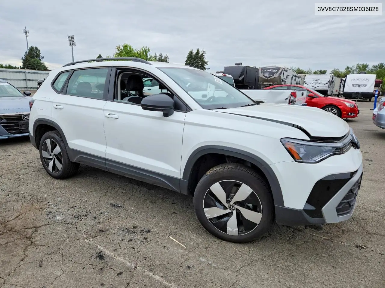 2025 Volkswagen Taos S VIN: 3VV8C7B28SM036828 Lot: 58408656