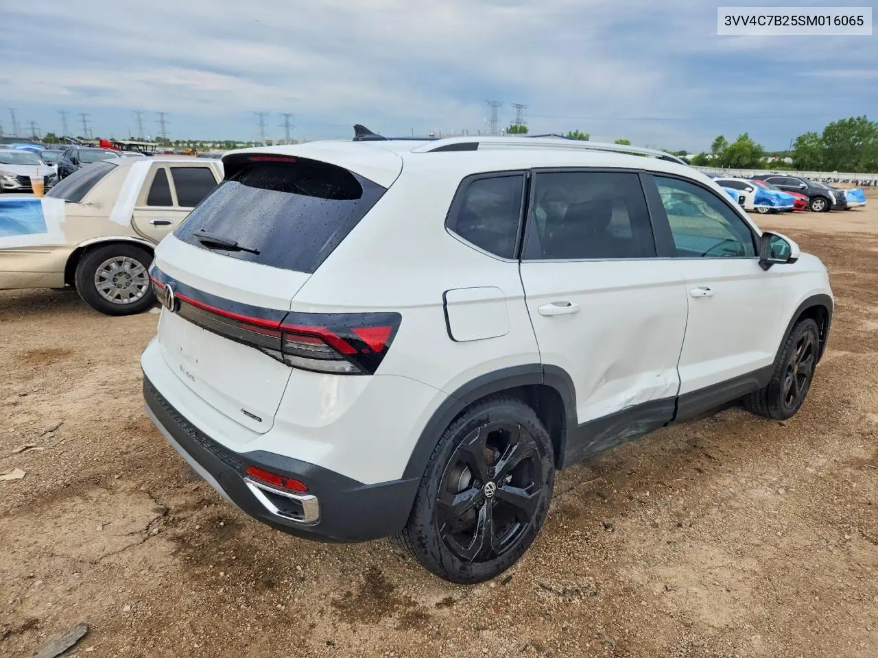 2025 Volkswagen Taos Sel VIN: 3VV4C7B25SM016065 Lot: 58957406