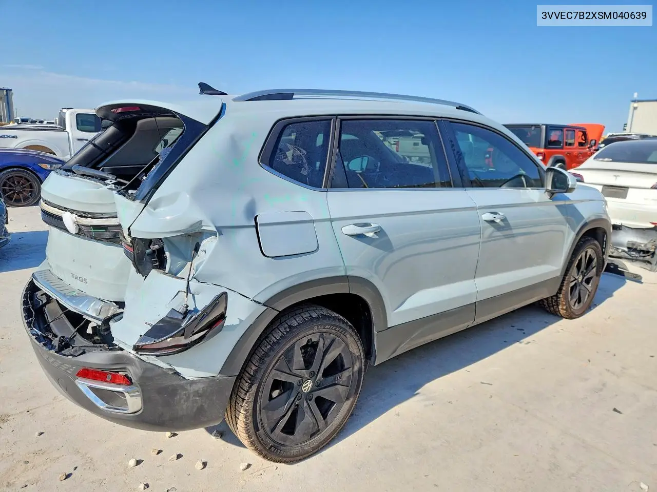 2025 Volkswagen Taos Se VIN: 3VVEC7B2XSM040639 Lot: 59587756