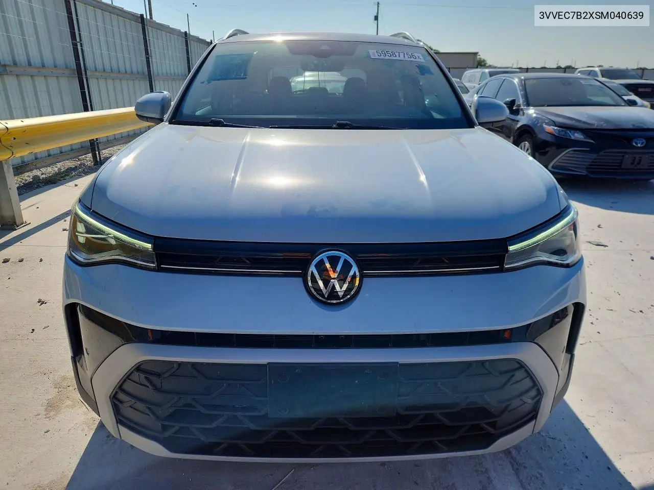 2025 Volkswagen Taos Se VIN: 3VVEC7B2XSM040639 Lot: 59587756