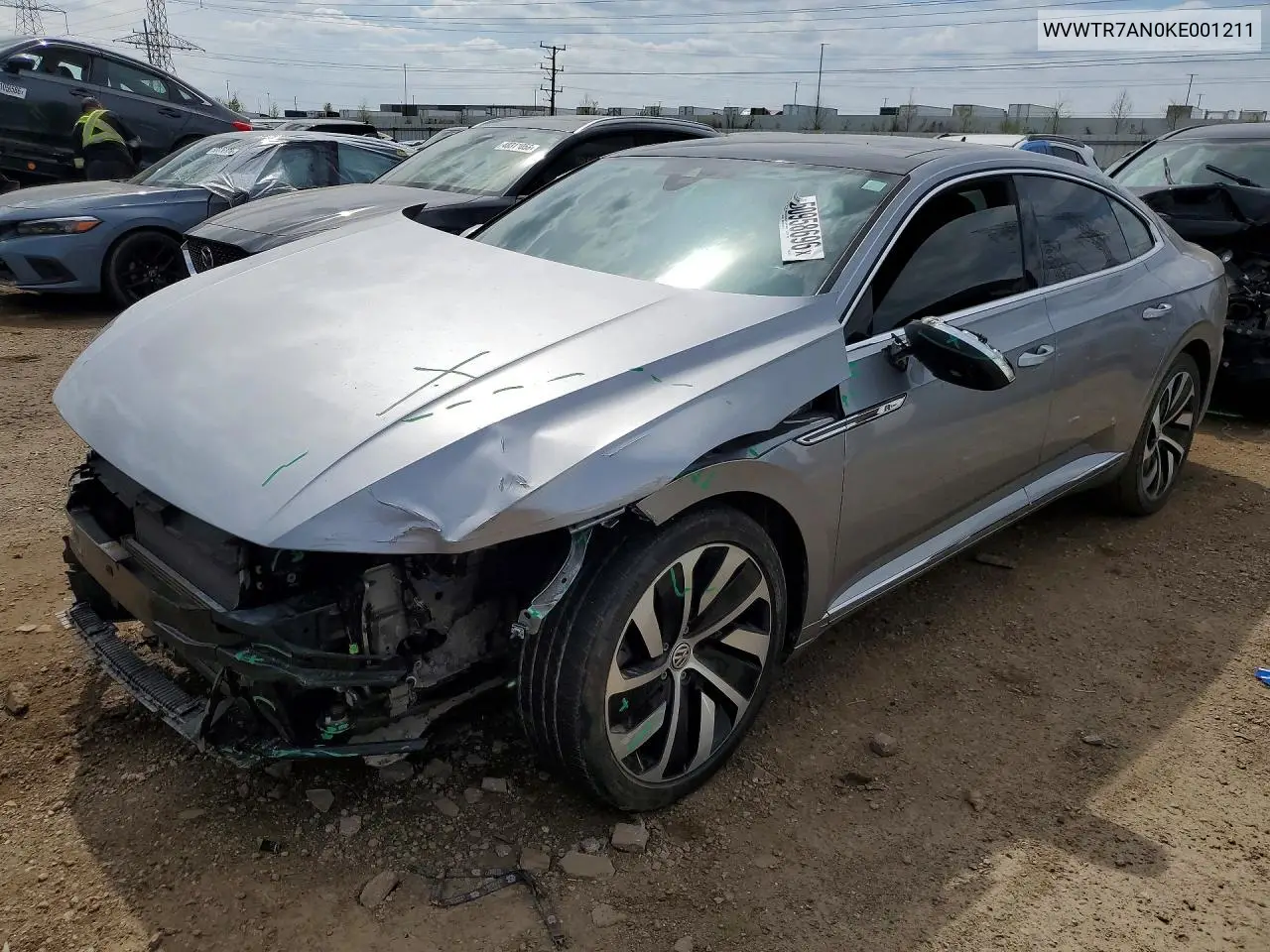 2019 Volkswagen Arteon Sel Premium VIN: WVWTR7AN0KE001211 Lot: 50958696