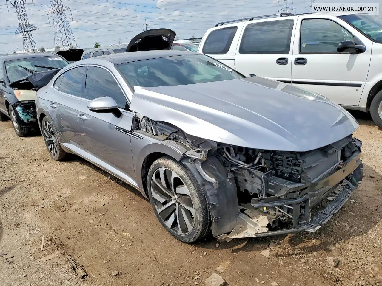 2019 Volkswagen Arteon Sel Premium VIN: WVWTR7AN0KE001211 Lot: 50958696