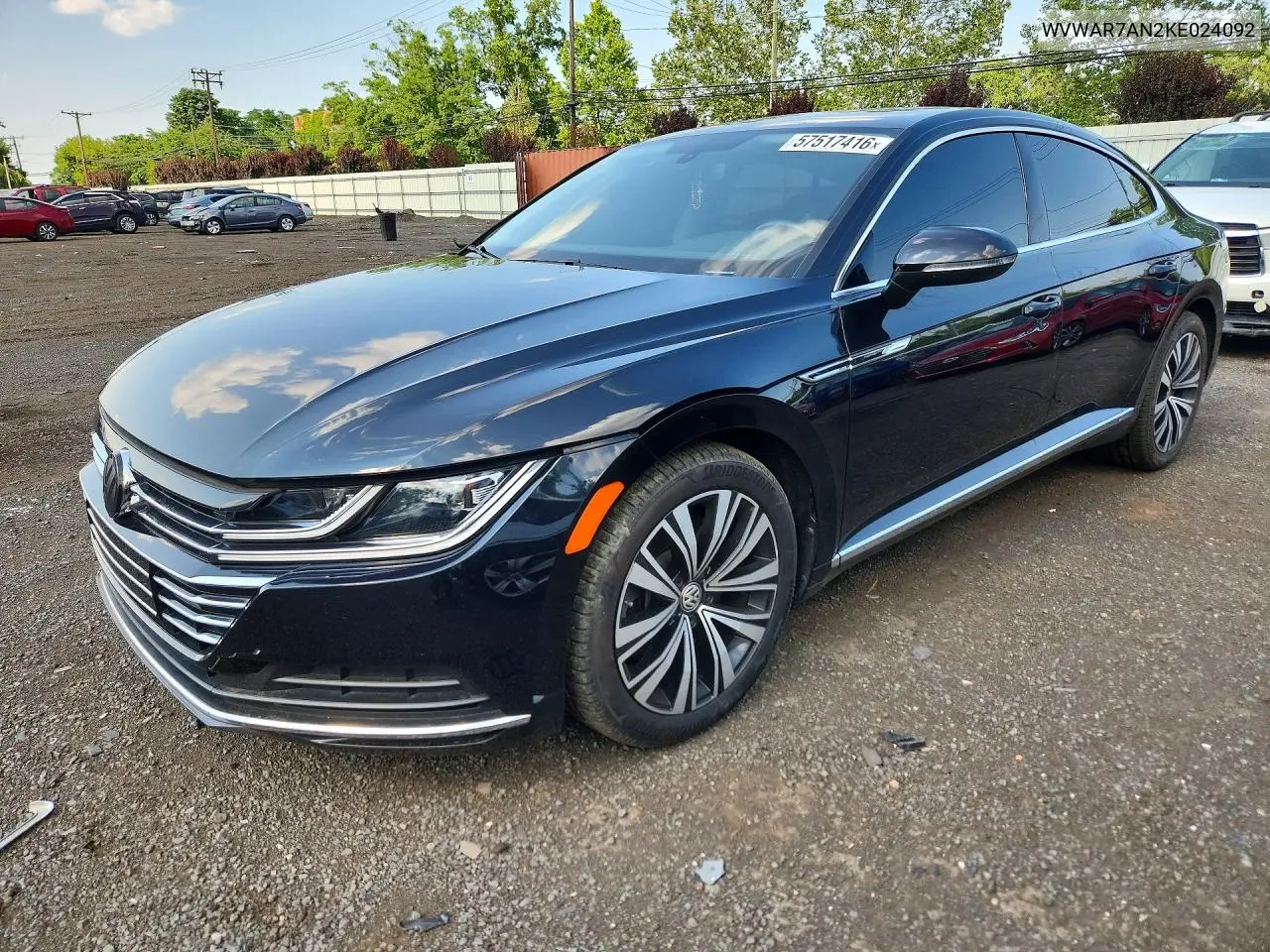 2019 Volkswagen Arteon Se VIN: WVWAR7AN2KE024092 Lot: 57517416