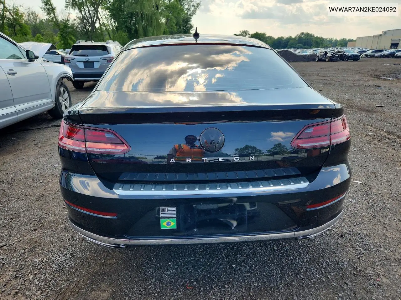 2019 Volkswagen Arteon Se VIN: WVWAR7AN2KE024092 Lot: 57517416