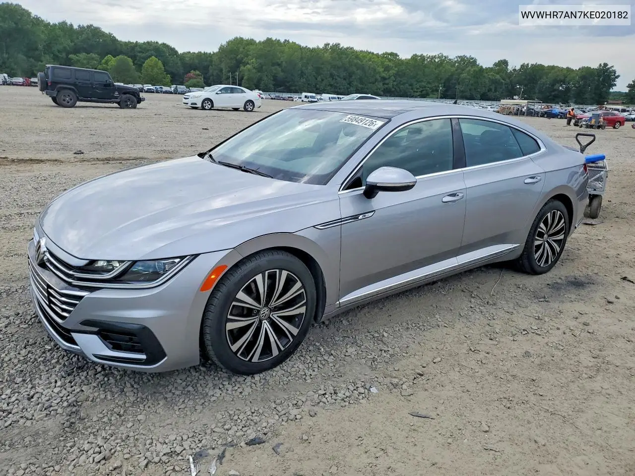 2019 Volkswagen Arteon Sel VIN: WVWHR7AN7KE020182 Lot: 59849126