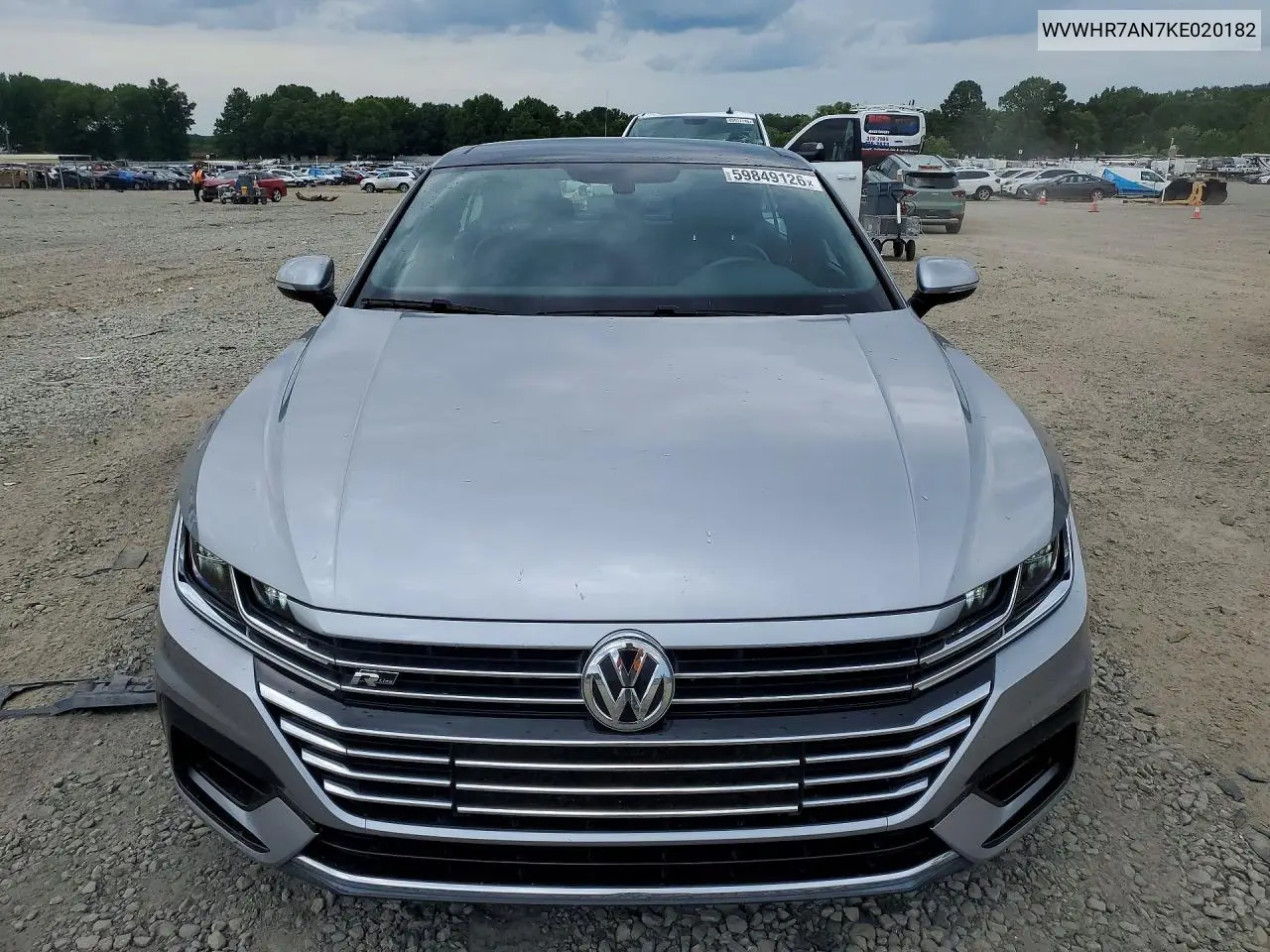 2019 Volkswagen Arteon Sel VIN: WVWHR7AN7KE020182 Lot: 59849126
