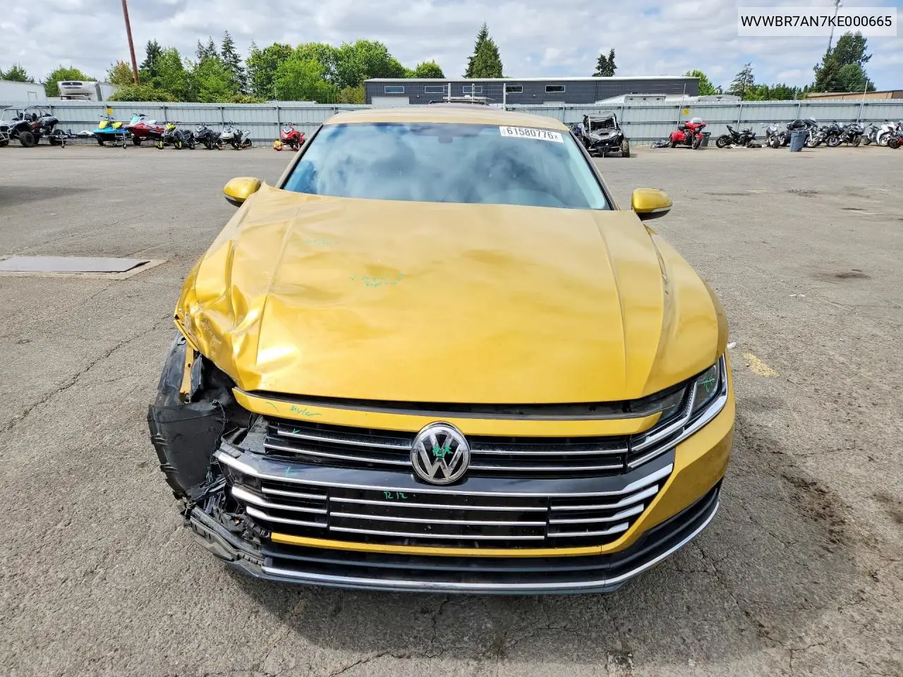 2019 Volkswagen Arteon Se VIN: WVWBR7AN7KE000665 Lot: 61580776