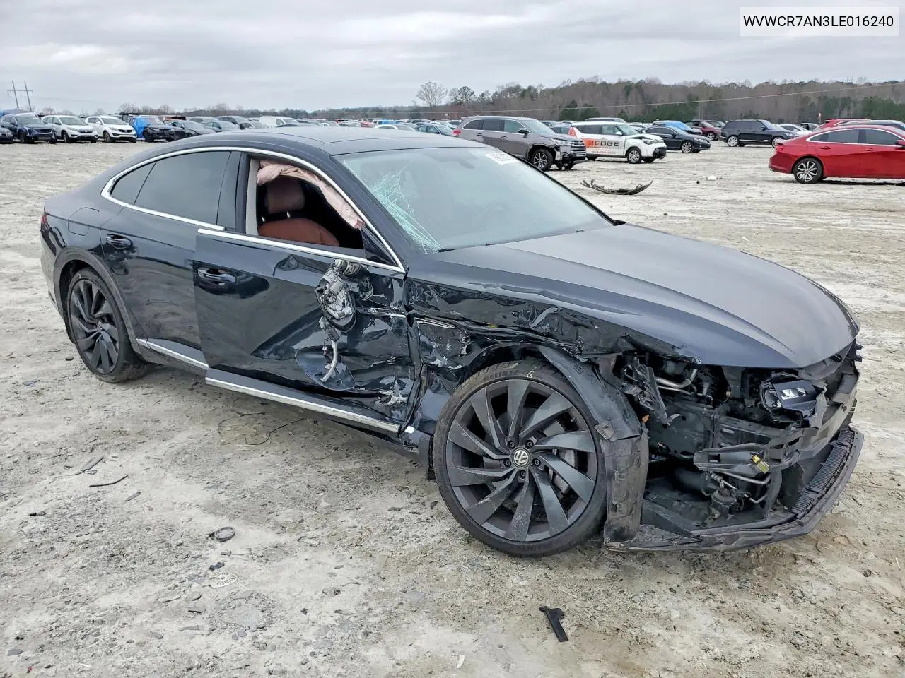 2020 Volkswagen Arteon Sel VIN: WVWCR7AN3LE016240 Lot: 79838275