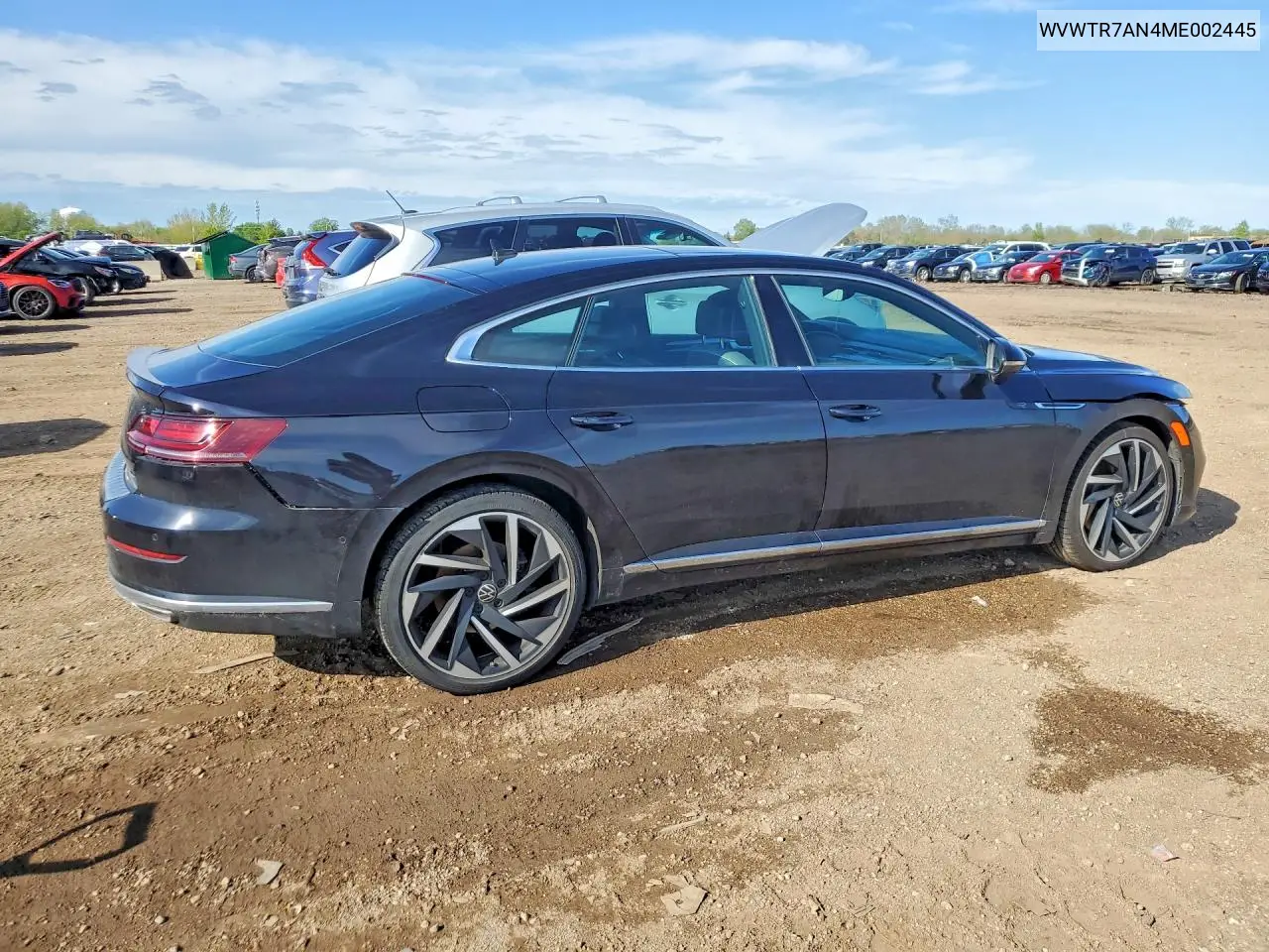 2021 Volkswagen Arteon Sel Premium R-Line VIN: WVWTR7AN4ME002445 Lot: 51456806