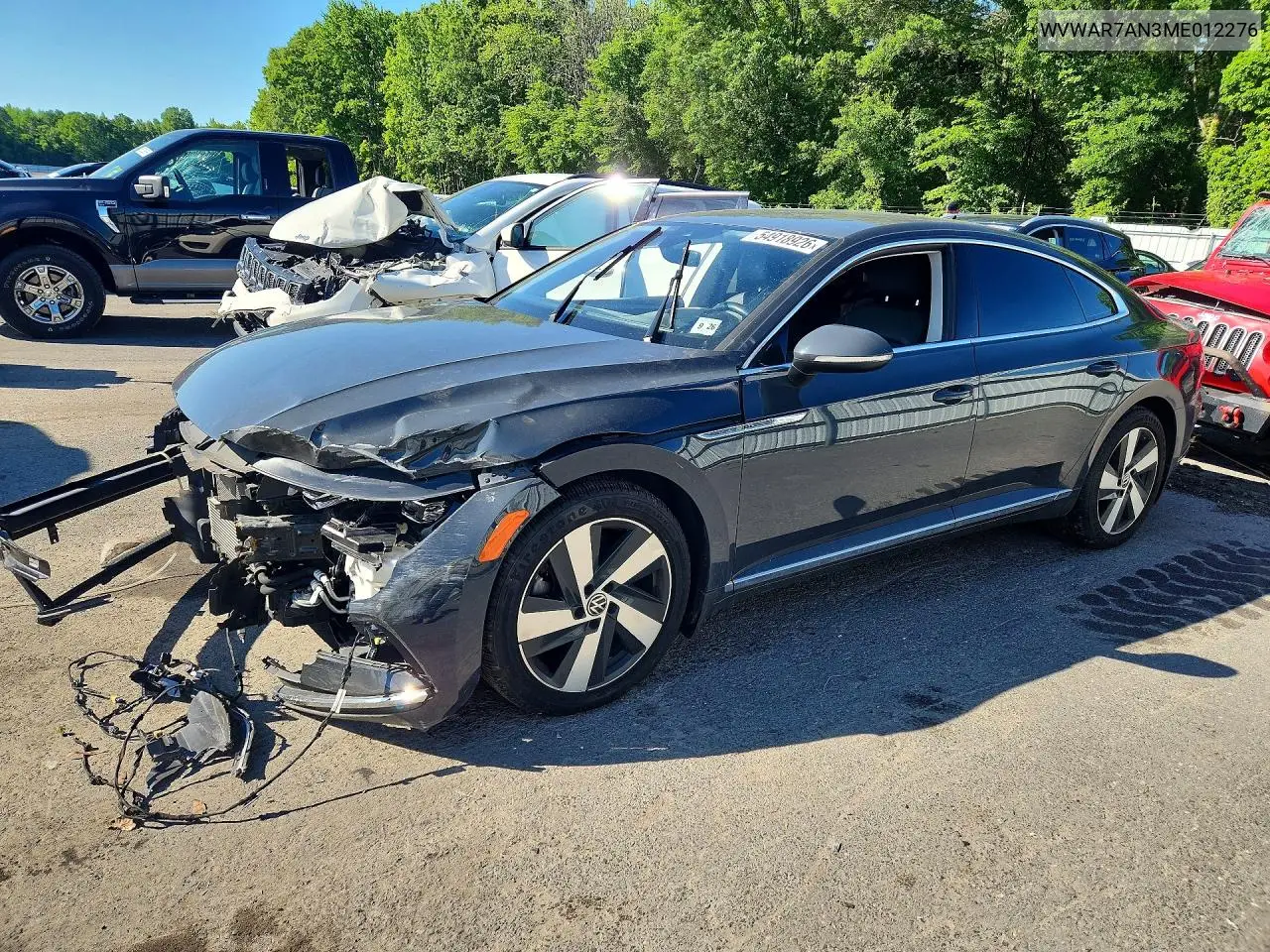 2021 Volkswagen Arteon Se VIN: WVWAR7AN3ME012276 Lot: 54918926