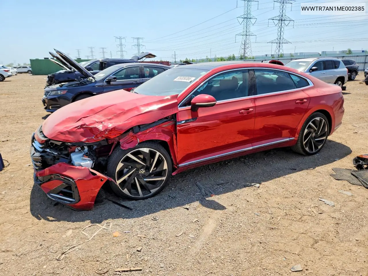 2021 Volkswagen Arteon Sel Premium R-Line VIN: WVWTR7AN1ME002385 Lot: 55009386